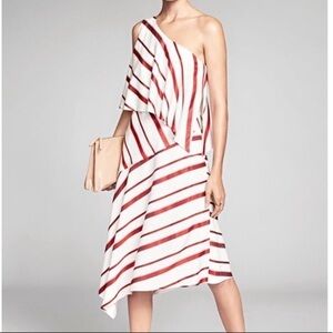 Banana Republic One Shoulder Stripe Dress